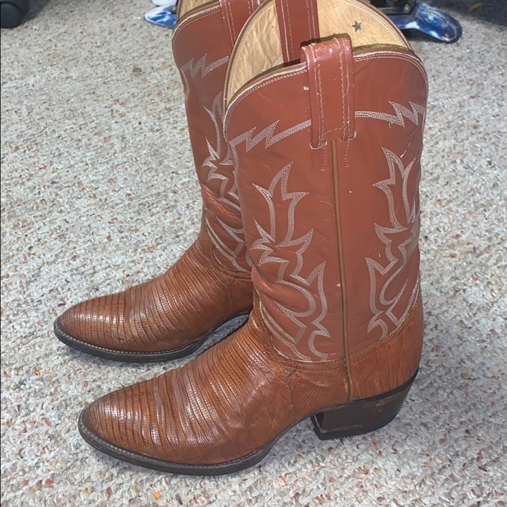 Vintage Women’s tony lama lizard boots